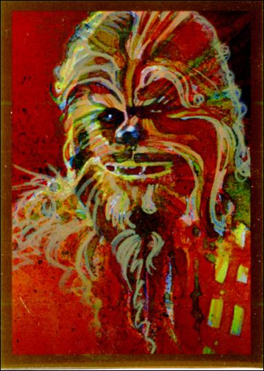 Star Wars Galaxy: Series 7 (Foil Subset) card 5-B Chewbacca - Bronze Foil