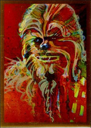 Star Wars Galaxy: Series 7 (Foil Subset) card 5-B Chewbacca - Bronze Foil