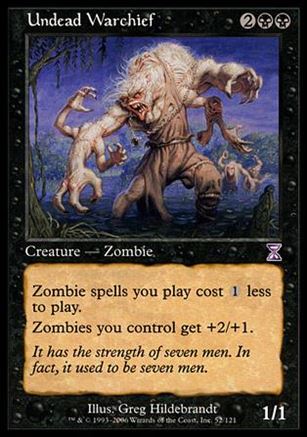 Magic the Gathering: Time Spiral (Timeshifted Subset) card 52 Undead Warchief