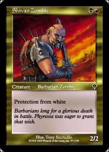 Magic the Gathering: Invasion (Base Set) card 271 Shivan Zombie