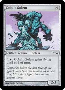 Magic the Gathering: Mirrodin (Base Set) card 157 Cobalt Golem