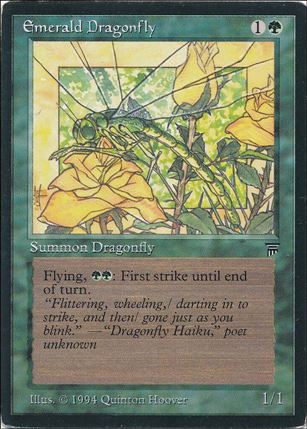 Magic the Gathering: Legends (Base Set) card 184 Emerald Dragonfly