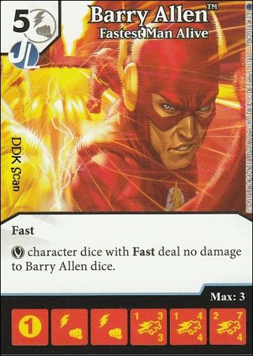DC Comics Dice Masters Green Arrow and The Flash card DC2016. 13 Barry Allen: Fastest Man Alive