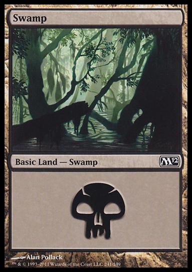 Magic the Gathering: 2012 Core Set (Base Set) card 241 Swamp