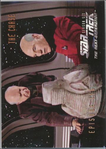 Star Trek: The Next Generation - The Episode Collection Season Six (Base Set) card 595 The Chase, Episode 146A