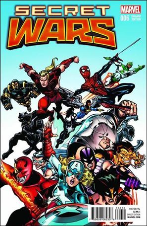 Secret Wars issue 6-D Ron Frenz 1:25 Cover