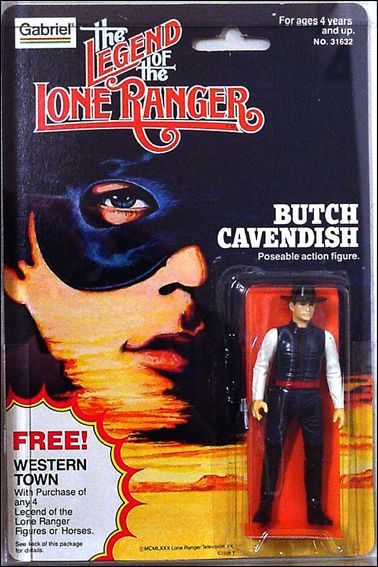 Legend of the Lone Ranger (Movie) Action Figures figure 3-B Butch Cavendish (Western Town Offer Card)