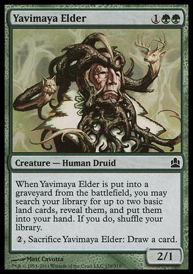 Magic the Gathering: Commander (Base Set) card 179 Yavimaya Elder