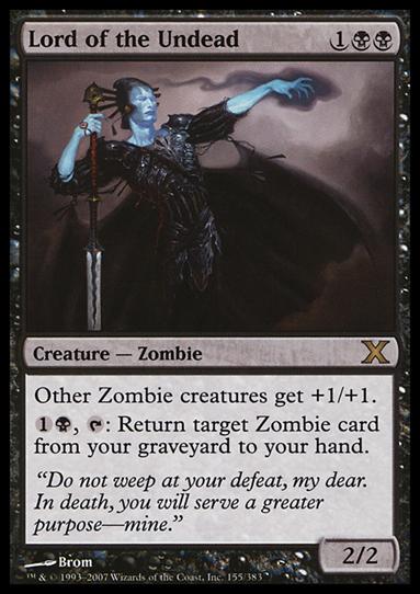 Magic the Gathering: 10th Edition (Base Set) card 155 Lord of the Undead