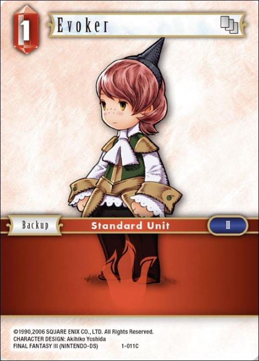 Final Fantasy Trading Card Game: Opus I (Base Set) card 011C Evoker