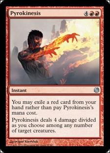 Magic the Gathering: Duel Decks: Heroes vs. Monsters (Base Set) card 32 Pyrokinesis