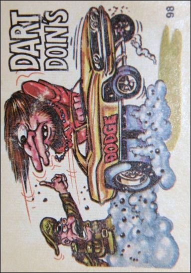Oddest Odd Rods (Base Set) card 98 Dart Doin's (Fan Art on Back)