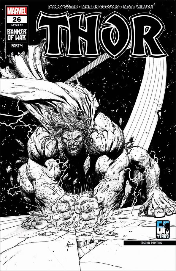 Thor (2020) issue 26-F Gary Frank 1:10 Black & White Cover (2nd Printing)