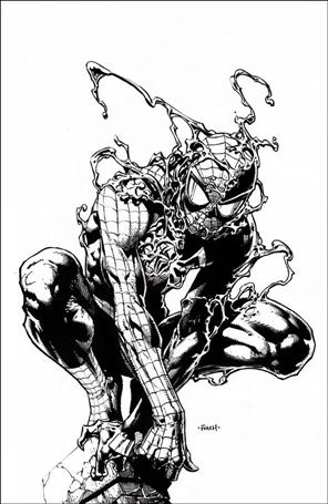 Amazing Spider-Man (2022) issue 35-K David Finch B&W Virgin Cover