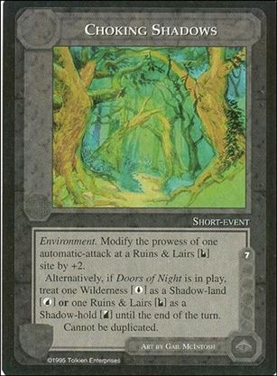 Middle-Earth: The Wizards (Base Set) card 79 Choking Shadows