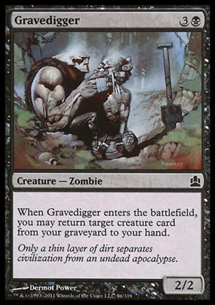 Magic the Gathering: Commander (Base Set) card 86 Gravedigger