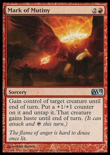Magic the Gathering: 2013 Core Set (Base Set) card 141 Mark of Mutiny