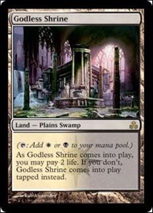 Magic the Gathering: Guildpact (Base Set) card 157 Godless Shrine