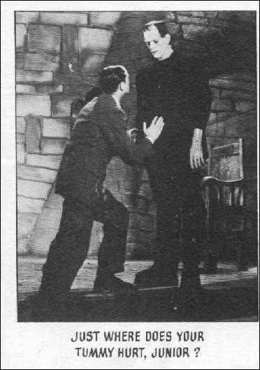Creature Feature (Base Set) card 74 Just where does you tummy hurt, Junior?