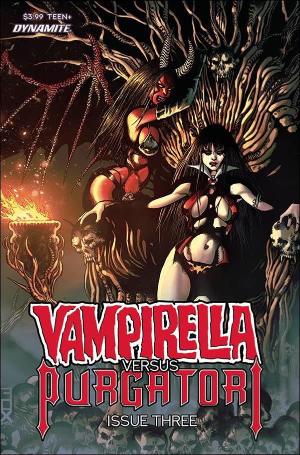 Vampirella vs Purgatori issue 3-C Russell Fox Cover