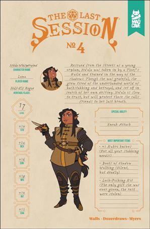 Last Session issue 4-B Character Sheet Cover