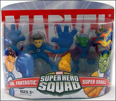 Marvel Super Hero Squad figure 11 Mr. Fantastic and Super Skrull