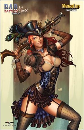 B.A.R. Maid issue 4-E Nei Ruffino MegaCon Cover 1/500