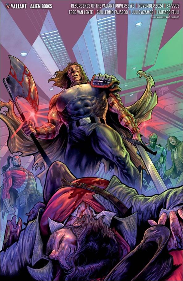Resurgence of the Valiant Universe issue 3-D Guillermo Fajardo Virgin Cover