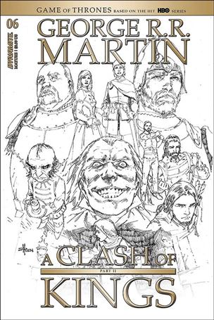 George R. R. Martin's A Clash of Kings (2020) issue 6-D Mel Rubi 1:20 Black & White Cover