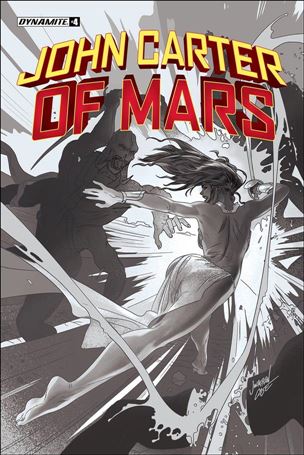 John Carter of Mars (2022) issue 4-F Jonathan Case 1:7 Black & White Cover