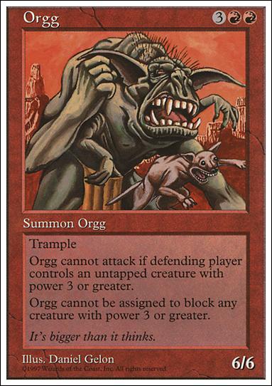 Magic the Gathering: 5th Edition (Base Set) card 260 Orgg