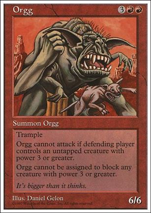 Magic the Gathering: 5th Edition (Base Set) card 260 Orgg