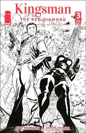 Kingsman: The Red Diamond issue 3-B Sanford Greene B/W Cover
