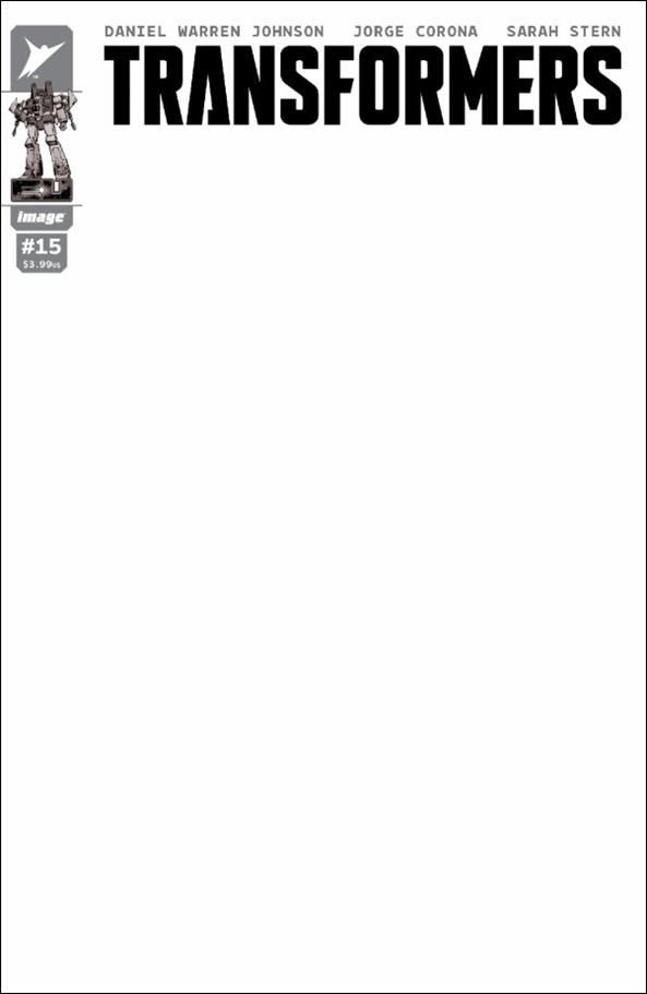 Transformers (2023) issue 15-G Blank Sketch Cover