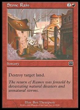 Magic the Gathering: Mercadian Masques (Base Set) card 215 Stone Rain
