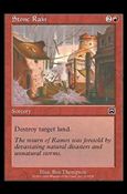 Magic the Gathering: Mercadian Masques (Base Set) card 215 Stone Rain