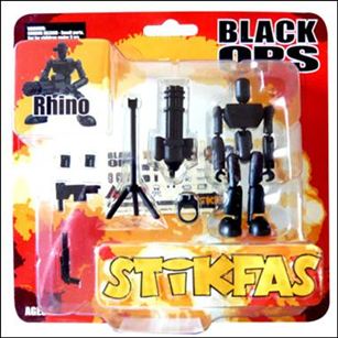 Stikfas Preassembled Blister Regular Pack figure 5 Black Ops Rhino
