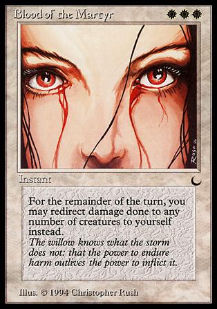 Magic the Gathering: The Dark (Base Set) card 2 Blood of the Martyr