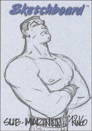 Marvel Creators Collection '98 (Sketchboard Subset) card 22 Sub-Mariner (Blue)