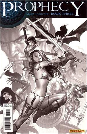 Prophecy issue 3-B 1:25 Black and White Cover