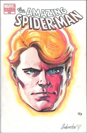 Amazing Spider-Man (1963) issue 648-Q DF Blank Cvr (Sgnd & Remkd by J Rubinstein) 1/50