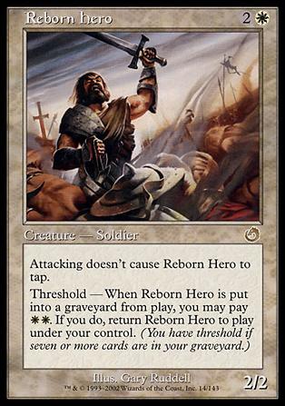 Magic the Gathering: Torment (Base Set) card 14 Reborn Hero