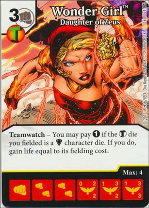 DC Comics Dice Masters Green Arrow and The Flash card 116 Wonder Girl: Daughter of Zeus 