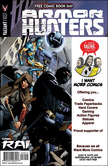 Valiant FCBD 2014 Armor Hunters Special issue nn-CA I Want More Comics! Cover