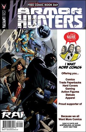 Valiant FCBD 2014 Armor Hunters Special issue nn-CA I Want More Comics! Cover