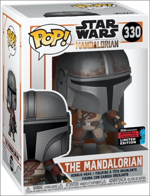 POP! Star Wars figure 330-B The Mandalorian (Pistol) Fall Convention Exclusive