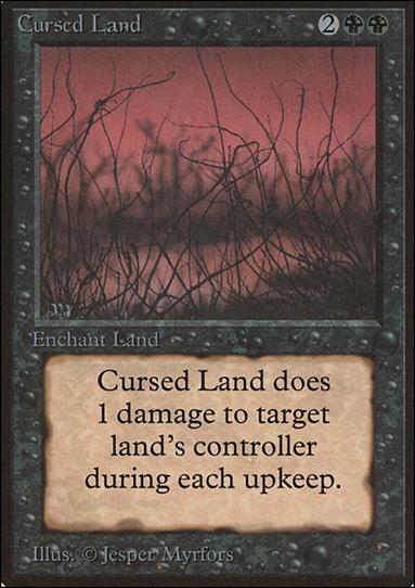 Magic the Gathering: Limited Edition Beta (Base Set) card 98 Cursed Land