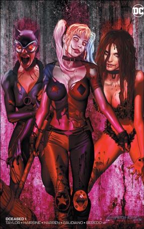 DCeased issue 1-SR Greg Horn ComicXposure Blood Red Cover