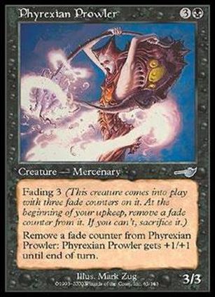 Magic the Gathering: Nemesis (Base Set) card 65 Phyrexian Prowler