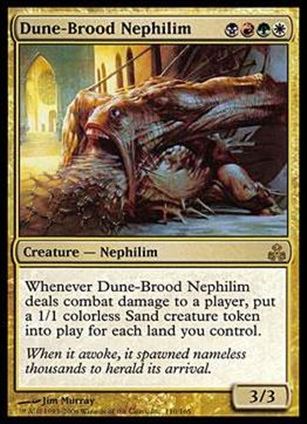 Magic the Gathering: Guildpact (Base Set) card 110 Dune-Brood Nephilim